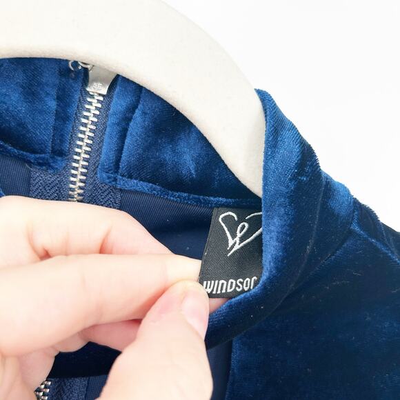 Windsor Womens Coquette Going Out Velvet Choker Plunge Cutout‎ Romper Size S - Picture 6 of 10